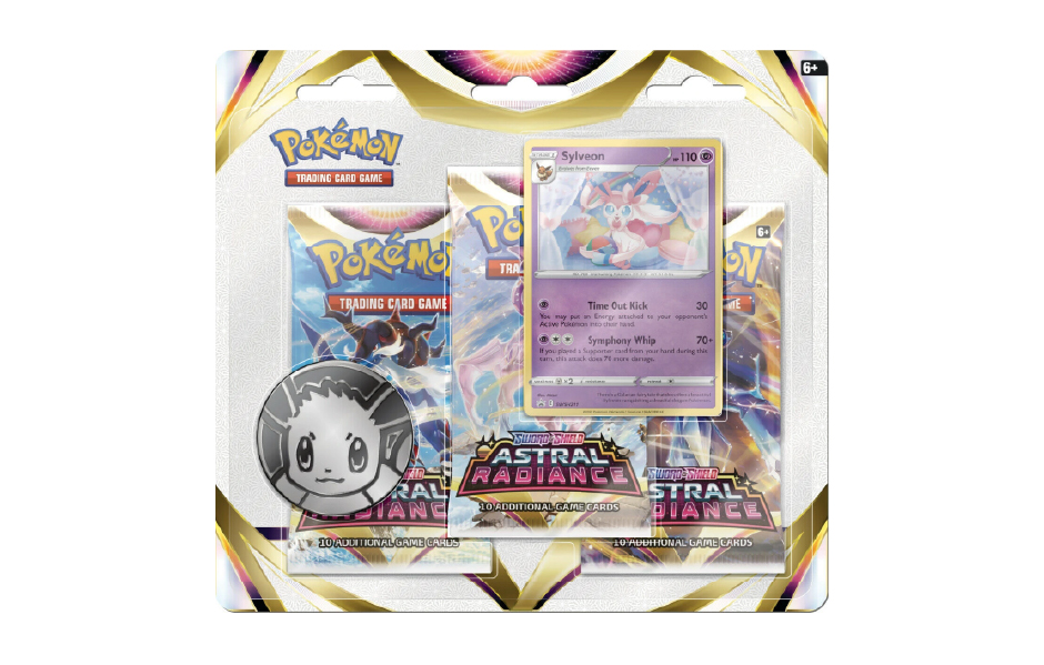 Pokémon Sword & Shield SS10: Astral Radiance - 3-Pack Blister